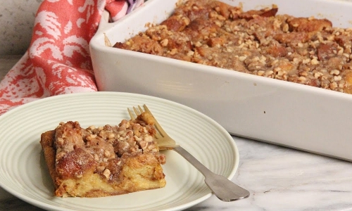Overnight Pumpkin French Toast Casserole Recipe | Laura in the Kitchen - Internet Cooking Show