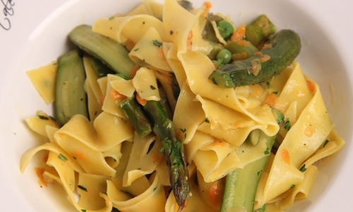 Pasta Primavera Recipe | Laura in the Kitchen - Internet Cooking Show