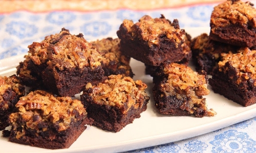 Pecan Pie Brownies Recipe | Laura in the Kitchen - Internet Cooking Show