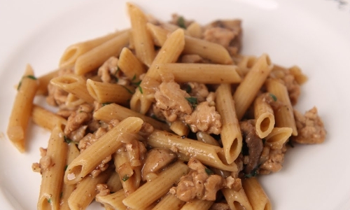 Penne Marsala Recipe | Laura in the Kitchen - Internet Cooking Show