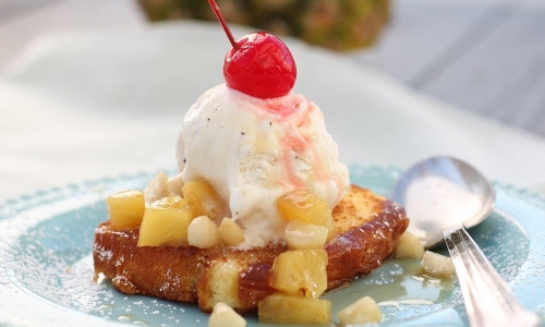 Pineapple Upside Down Sundae Recipe | Laura in the Kitchen - Internet Cooking Show