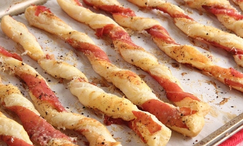 Prosciutto Parm Twists Recipe | Laura in the Kitchen - Internet Cooking Show