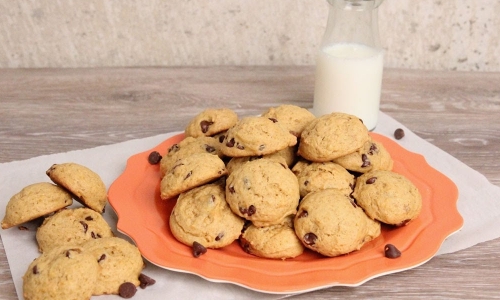 Pumpkin Chocolate Chip Cookies Recipe | Laura in the Kitchen - Internet Cooking Show