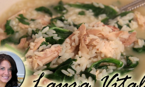 Quick Lemony Chicken & Rice Soup Recipe | Laura in the Kitchen - Internet Cooking Show