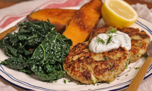 Ranch Chicken Burger Patties Recipe | Laura in the Kitchen - Internet Cooking Show