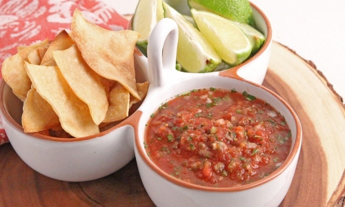 Restaurant Style Salsa Recipe | Laura in the Kitchen - Internet Cooking Show