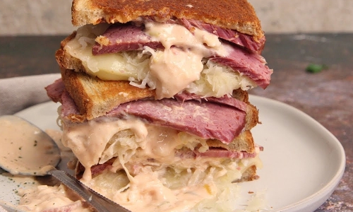 Reuben Sandwich Recipe | Laura in the Kitchen - Internet Cooking Show