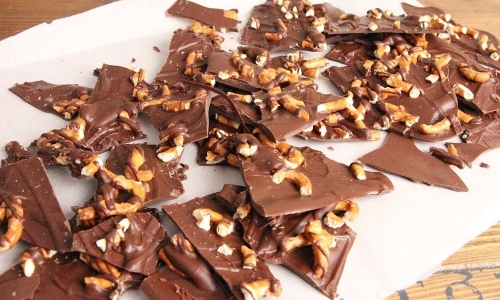 Salted Pretzel Bark Recipe | Laura in the Kitchen - Internet Cooking Show