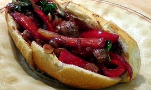 Sausage and Peppers Recipe | Laura in the Kitchen - Internet Cooking Show