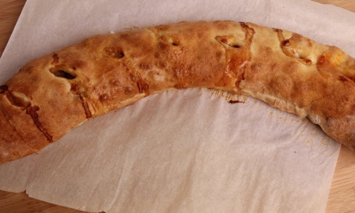 Sausage Peppers and Onion Stromboli Recipe | Laura in the Kitchen - Internet Cooking Show
