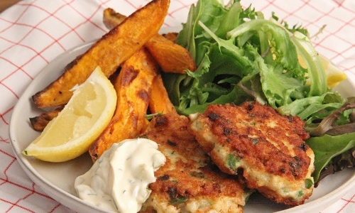 Shrimp Cakes Recipe | Laura in the Kitchen - Internet Cooking Show