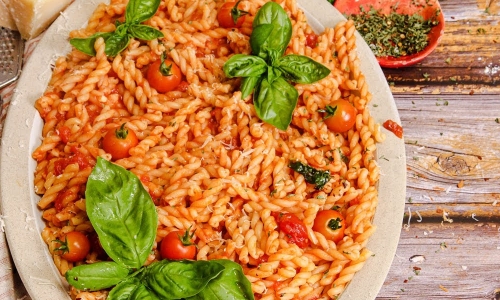 Spaghetti with Fresh Marinara Recipe | Laura in the Kitchen - Internet Cooking Show