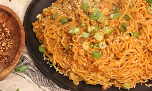 Spicy Noodles Recipe | Laura in the Kitchen - Internet Cooking Show