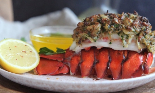 Stuffed Lobster Tails Recipe | Laura in the Kitchen - Internet Cooking Show