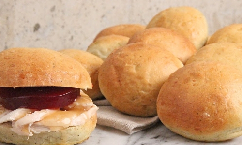 Stuffing Buns Recipe | Laura in the Kitchen - Internet Cooking Show