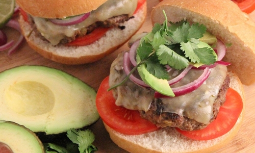 Tex Mex Burgers Recipe | Laura in the Kitchen - Internet Cooking Show