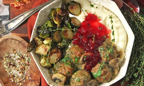 Thanksgiving Turkey Meatballs Recipe | Laura in the Kitchen - Internet Cooking Show
