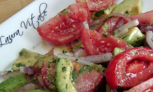 Tomato and Avocado Salad Recipe | Laura in the Kitchen - Internet Cooking Show