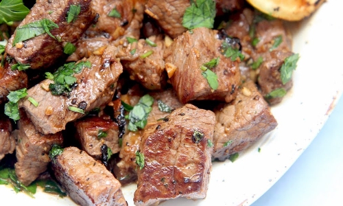 Ultimate Beef Tips on the Blackstone Recipe | Laura in the Kitchen - Internet Cooking Show