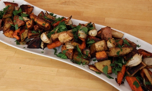 Winter Roasted Root Vegetables Recipe | Laura in the Kitchen - Internet Cooking Show