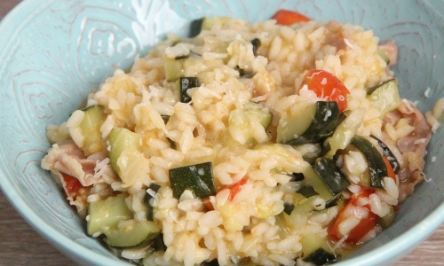 Zucchini and Prosciutto Risotto Recipe | Laura in the Kitchen - Internet Cooking Show