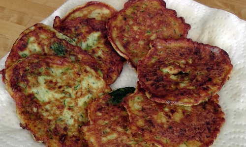 Zucchini Fritters Recipe | Laura in the Kitchen - Internet Cooking Show