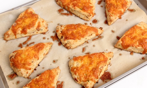 Cheddar Bacon Scones