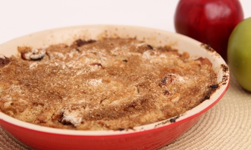 Apple Cranberry Crumble