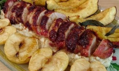 Apricot Glazed Pork Tenderloin Recipe | Laura in the Kitchen - Internet Cooking Show