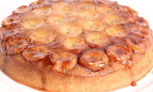 Bananas Foster Upside Down Cake