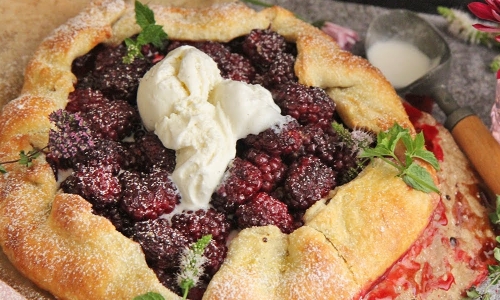 Blackberry Galette Recipe | Laura in the Kitchen - Internet Cooking Show