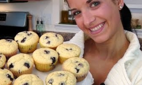 Blueberry Muffins Recipe | Laura in the Kitchen - Internet Cooking Show