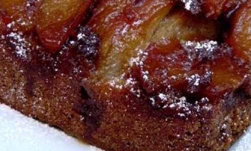 Caramel Apple Upside Down Cake Recipe | Laura in the Kitchen - Internet Cooking Show