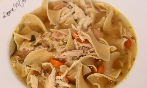 Chicken Noodle Soup Recipe | Laura in the Kitchen - Internet Cooking Show