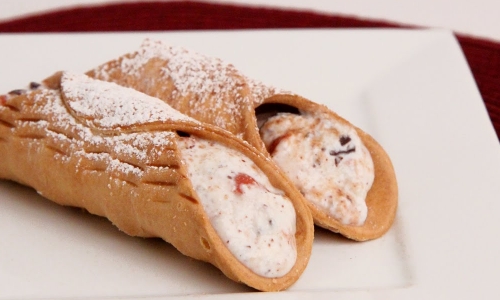 Chocolate Cherry Cannoli