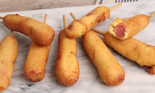 Corn Dogs Recipe | Laura in the Kitchen - Internet Cooking Show