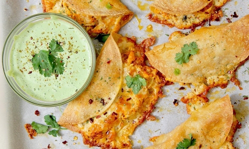 Crispy Buffalo Chicken Tacos Recipe | Laura in the Kitchen - Internet Cooking Show