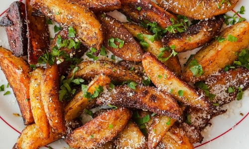 Crispy Roasted Potato Wedges
