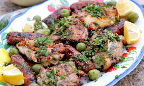 Easy Grilled Chicken and Lemon Salsa Verde