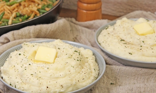Family Style Mashed Potatoes Recipe | Laura in the Kitchen - Internet Cooking Show