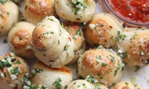 Garlic Knots Recipe | Laura in the Kitchen - Internet Cooking Show