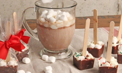 Hot Chocolate on a Stick Recipe | Laura in the Kitchen - Internet Cooking Show