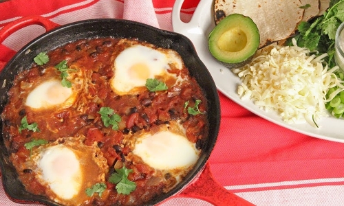 Huevos Rancheros Recipe | Laura in the Kitchen - Internet Cooking Show