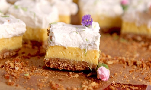 Key Lime Pie Bars Recipe | Laura in the Kitchen - Internet Cooking Show