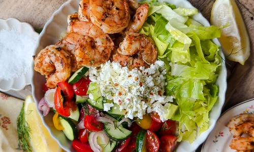 Mediterranean Shrimp Bowls