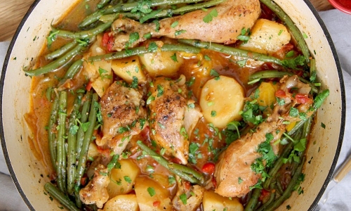 One Pan Italian Chicken and Potatoes