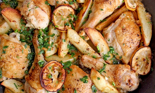 One Pan Italian Chicken and Potatoes Recipe | Laura in the Kitchen