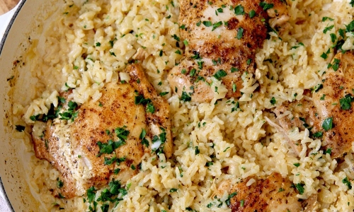 One Pot Creamy Chicken and Rice