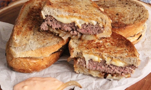 Patty Melt Recipe | Laura in the Kitchen - Internet Cooking Show