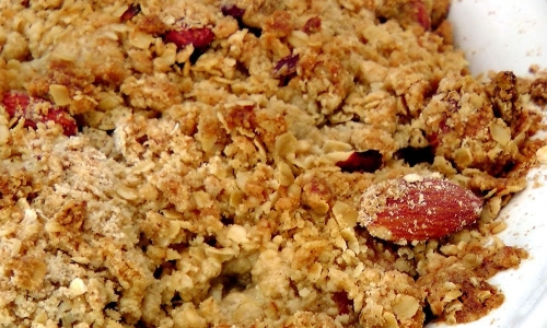 Peach Crisp Recipe | Laura in the Kitchen - Internet Cooking Show